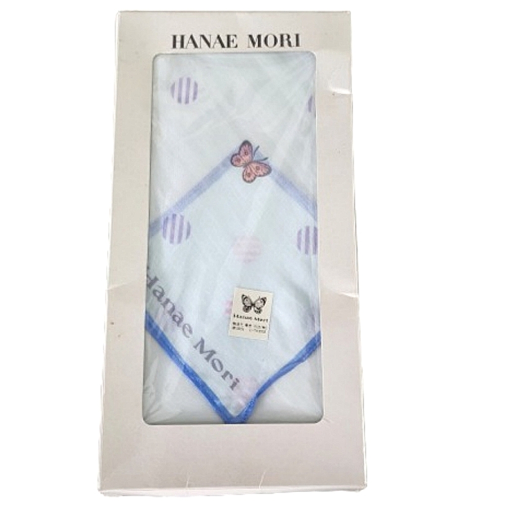 Hanae Mori Pocket Square Handkerchief Vintage